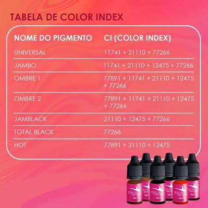 Imagem de Pigmento RB Kollors 3ml para Micropigmentação Várias Cores
