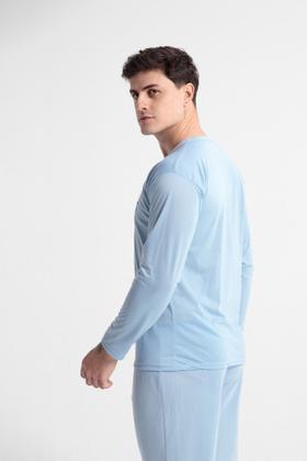 Imagem de Pijama Adulto Masculino Longo Camisa e Calça Comprida