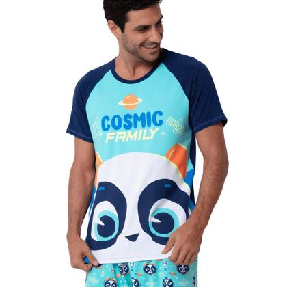 Imagem de Pijama Adulto Masculino Teen Manga Curta Panda Puket 030602668