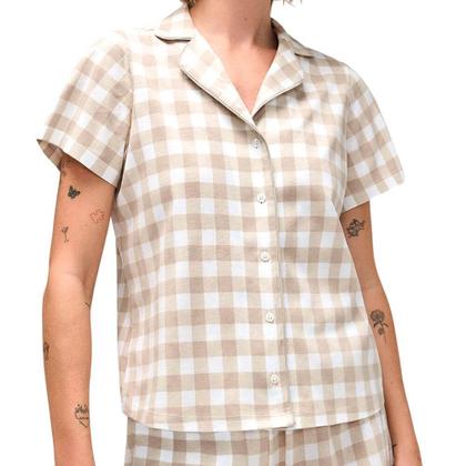 Imagem de Pijama Americano Curto Hering 100% Algodão - Xadrez