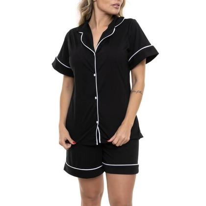 Imagem de Pijama Americano Curto Preto Sepie 600