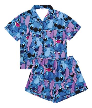 Imagem de Pijama Americano Infantil Stitch Roupa De Dormir Personagens Menina