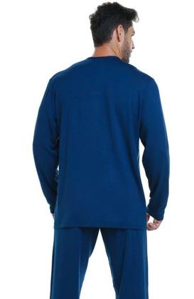 Imagem de Pijama Americano Masculino Moletinho Abertura Frontal 4515