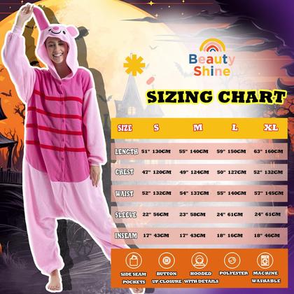 Imagem de Pijama Beauty Shine, macacão unissex para adultos, Piglet Cosplay