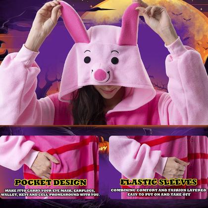 Imagem de Pijama Beauty Shine, macacão unissex para adultos, Piglet Cosplay
