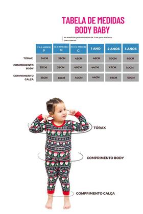 Imagem de Pijama Body Baby Longo Natal Black