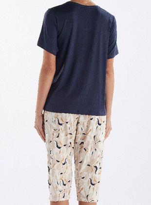 Imagem de Pijama Capri Pzama 050259 Feminino Estampado Viscolycra T. M/EG