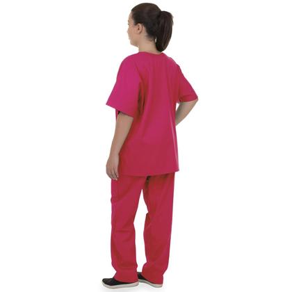 Imagem de Pijama Cirúrgico Scrub 100% Algodão Rosa Unissex Artipé