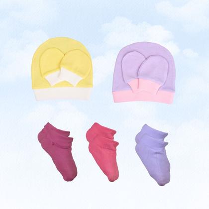 Imagem de Pijama Com Body Bebe Manga Longa Mijao Kit 10 Pecas Enxoval