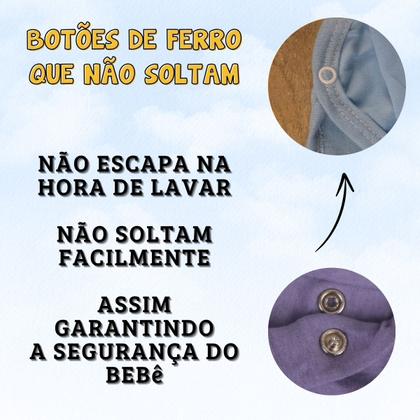 Imagem de Pijama Com Body Bebe Manga Longa Mijao Kit 10 Pecas Enxoval