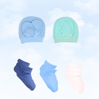 Imagem de Pijama Com Body Bebe Manga Longa Mijao Kit 10 Pecas Enxoval