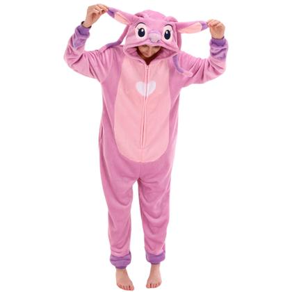 Imagem de Pijama COSUSKET Snug Fit unissex para adultos, flanela rosa
