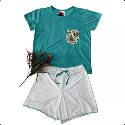 Imagem de Pijama Curto De Malha Suede