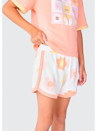 Imagem de Pijama Curto Hering 56L4 Infantil Estampado Algodão T. 06/14