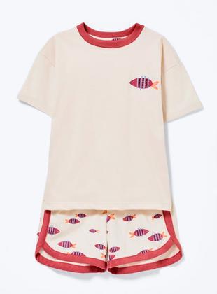 Imagem de Pijama Curto Hering 56L4 Infantil Estampado Algodão T. 06/14