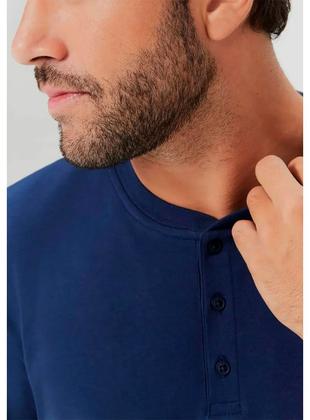 Imagem de Pijama Curto Hering 7C2P Masculino C/ Botão Algodão T. P/XXG