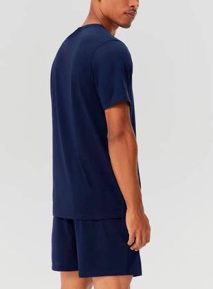 Imagem de Pijama Curto Hering 7C7R Masculino Comfort Algodão Pima T. P/XXG