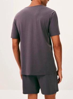 Imagem de Pijama Curto Hering 7C7R Masculino Comfort Algodão Pima T. P/XXG