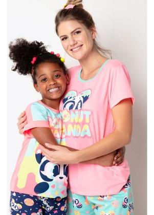 Imagem de Pijama Curto Kids Menina Viscolycra Panda Donuts Puket