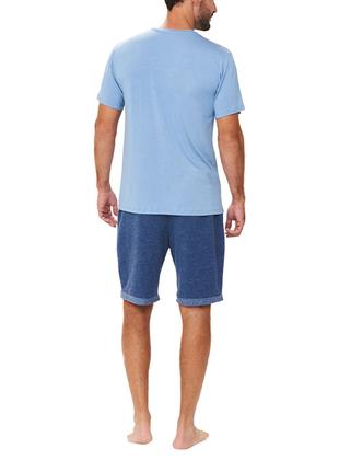 Imagem de Pijama Curto Podiun 248031 Masculino Moletinho E Viscolycra T. P/GG