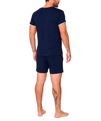 Imagem de Pijama Curto Podiun 258040 Masculino Gola V Viscolycra T. M/XG