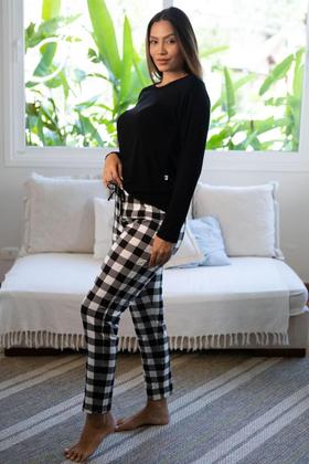 Imagem de Pijama De Frio Manga Longa Xadrez Empório Do Algodão