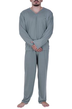 Imagem de Pijama de Inverno Blusa de Frio Masculino Manga Longa Calça Comprida - c7 ALEX