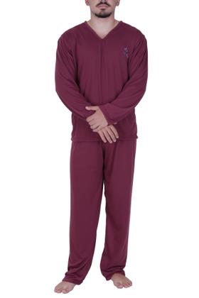 Imagem de Pijama de Inverno Blusa de Frio Masculino Manga Longa Calça Comprida - c7 ALEX