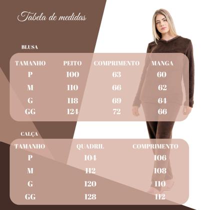 Imagem de Pijama De Inverno Plush Quentinho Pelinhos Tecido Mantinha Frio Inverno