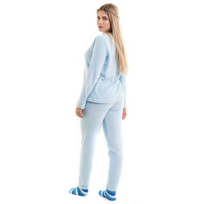 Imagem de Pijama De Inverno Plush Quentinho Pelinhos Tecido Mantinha Frio Inverno