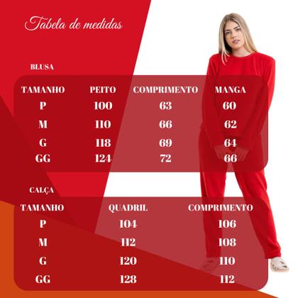 Imagem de Pijama De Inverno Plush Quentinho Pelinhos Tecido Mantinha Frio Inverno