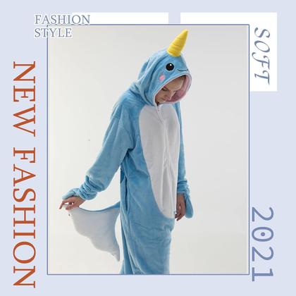 Imagem de Pijama de macacão COSUSKET Snug Fit, unissex, flanela para adultos