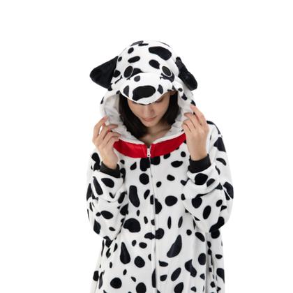 Imagem de Pijama de macacão COSUSKET Snug Fit, unissex, flanela para adultos