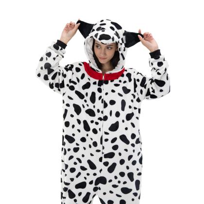 Imagem de Pijama de macacão COSUSKET Snug Fit, unissex, flanela para adultos