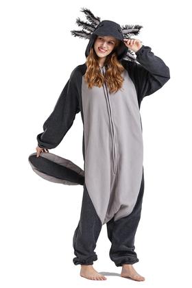 Imagem de Pijama de macacão DELEY Axolotl, fantasia unissex de Halloween para adultos