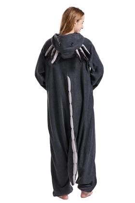 Imagem de Pijama de macacão DELEY Axolotl, fantasia unissex de Halloween para adultos