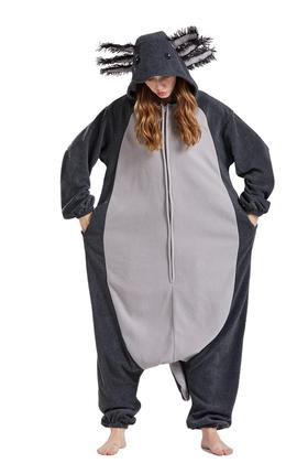 Imagem de Pijama de macacão DELEY Axolotl, fantasia unissex de Halloween para adultos