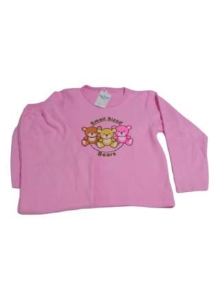 Imagem de Pijama de PLUSH Menina Juvenil Manga Longa Roupa De Dormir Criança Adolescente Feminino