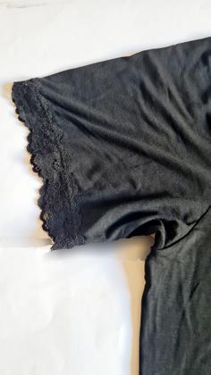 Imagem de Pijama de viscose M preto curto docemel