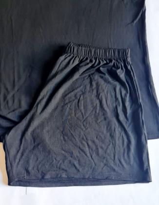 Imagem de Pijama de viscose M preto curto docemel