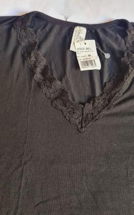 Imagem de Pijama de viscose M preto curto docemel