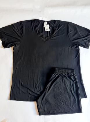 Imagem de Pijama de viscose M preto curto docemel