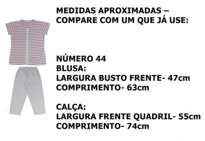 Imagem de Pijama Fem. M.Curta C/calça Capri Vários modelos Nº 42 Ao 48