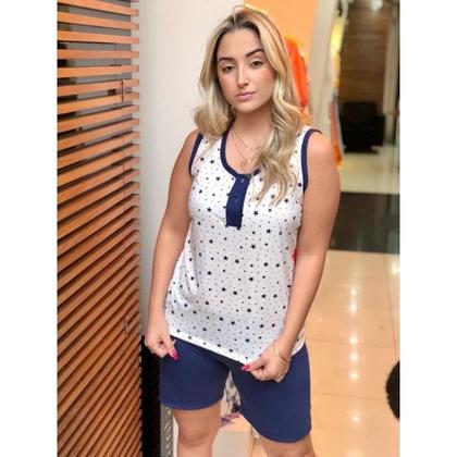 Imagem de Pijama Feminino Camiseta com Abertura Para Amamentar e Para gestante