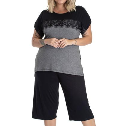 Imagem de Pijama Feminino Capri com Renda 09.01.041