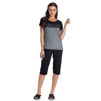 Imagem de Pijama Feminino Capri com Renda 09.01.041