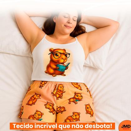 Imagem de Pijama Feminino Conjunto Estampado Leve e Confortável P ao GG