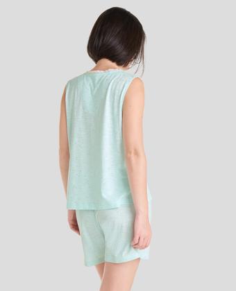 Imagem de Pijama Feminino Curto Macio Verde Lohe