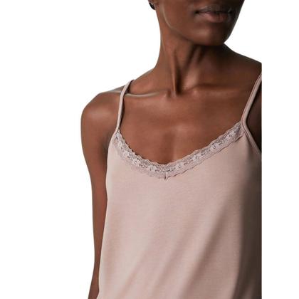 Imagem de Pijama Feminino Curto Viscose com Renda Hering