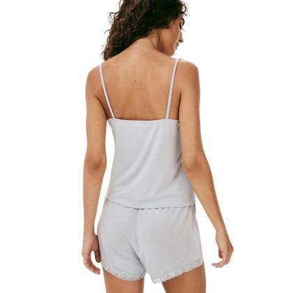 Imagem de Pijama Feminino Curto Viscose com Renda Hering